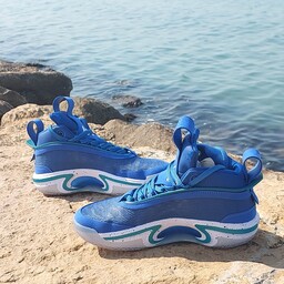 کفش والیبال بسکتبال نایک جردن مستر کوالیتی ویتنام طرح اصلی Nike Air Jordan 36 Blue