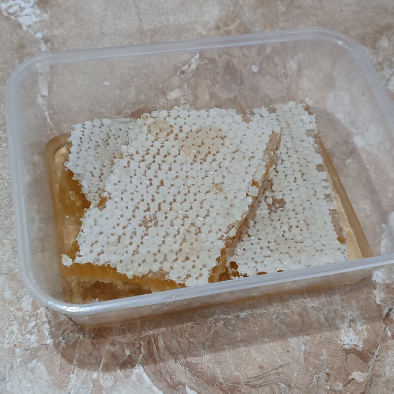 عسل صد در صد طبیعی با موم(1 کیلویی)