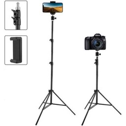 سه پایه 2.10 سانتی متری مناسب برای رینگ لایت  دوربین عکاسی با قابلیت تنظیم ارتفاع