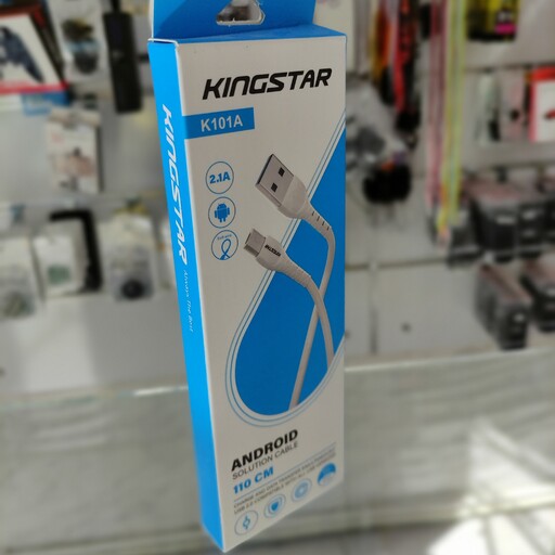 کابل شارژ  micro USB  kingstar مدل K101A طول یک متر  (گارانتی یک ساله متین)