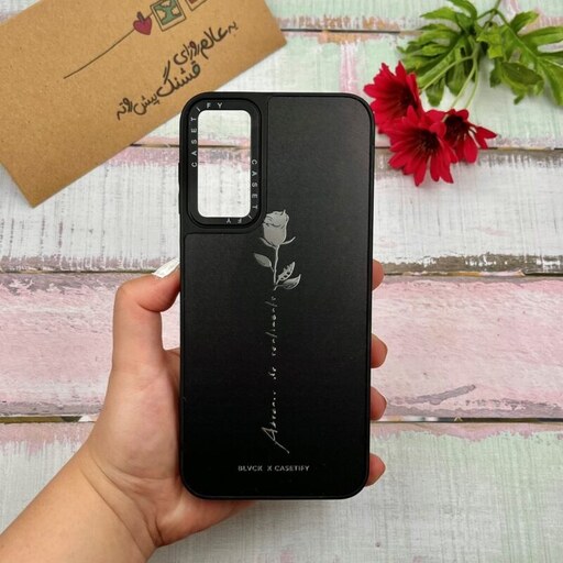 قاب گوشی Galaxy A14 سامسونگ CASETiFY آینه ای اورجینال رز سفید کد 26489