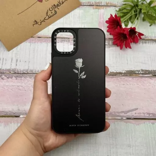 قاب گوشی iPhone 11 آیفون CASETiFY آینه ای دور ژله ای اورجینال رز سفید کد 96905