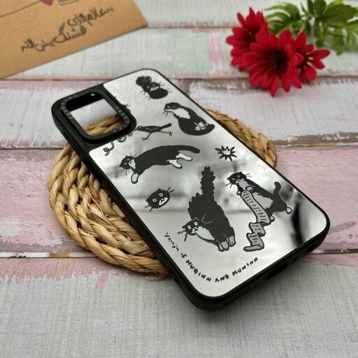 قاب گوشی Galaxy A23 4G سامسونگ CASETiFY  اورجینال آینه ای طرح گربه  کد 23964