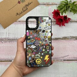 قاب گوشی iPhone 11 آیفون CASETiFY آینه ای اورجینال طرح استیکر کد 18199