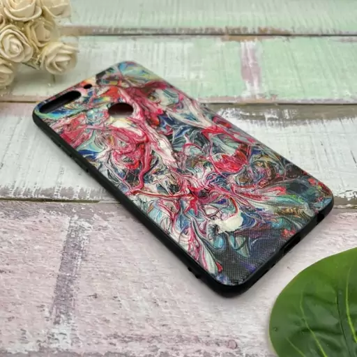 قاب گوشی Y7 Prime 2018 - Honor 7C هوآوی دور ژله ای طرح برجسته آبرنگی کد 49483