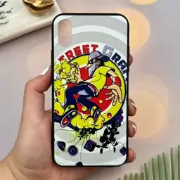 قاب گوشی iPhone X - iPhone XS آیفون دور ژله ای طرح برجسته فانتزی مدل Street Graffiti کد 34335