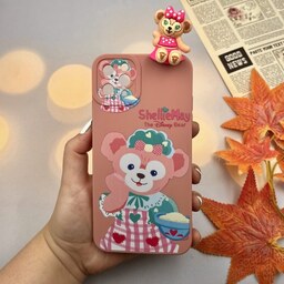 قاب گوشی iPhone 11 Pro Max آیفون سیلیکونی فانتزی عروسکی برجسته دیزنی طرح خرس ShellieMay محافظ لنز دار کد 65187