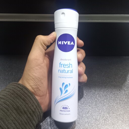 اسپری خوشبو کننده و ضد تعریق نیوا (nivea) زنانه،مدل Fresh natural،مراقبت 48 ساعته،150 میل