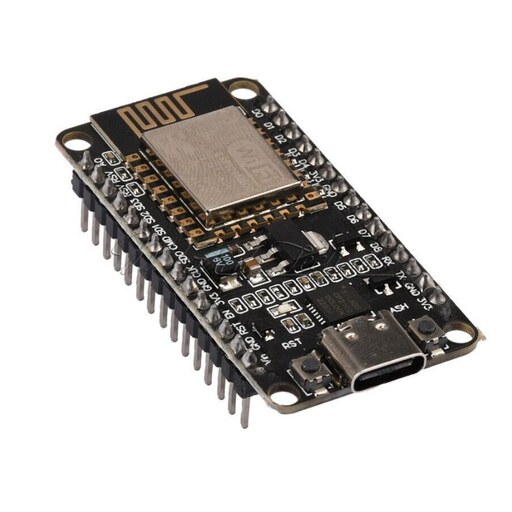 برد توسعه NodeMcu دارای هسته وای فای ESP8266 و مبدل CP2102 رابط تایپ C