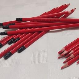 مداد قرمز سه گوش پاک کن دار ام کیو 