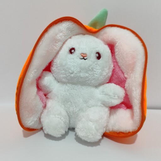عروسک پولیشی خرگوش میوه ای سوپرایز هویچی سایز 1 با بهترین متریال و کیفیت 