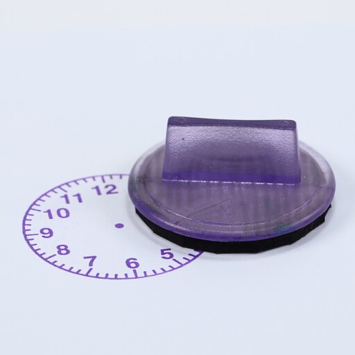 مهر آموزش ساعت لیزری(بدون نیاز به استامپ ویا جوهر)(قطر 4.5 سانتی متر)