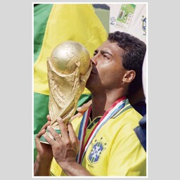 پوستر روماریو طرح  قهرمانی جام جهانی سایز بزرگ  (A3)