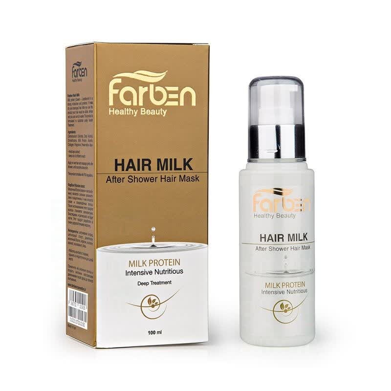 شیر مو فاربن دارای پروتئین شیر ترمیم کننده و تقویت کننده، نرم کننده و احیا کننده