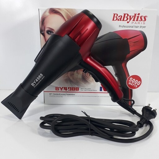 سشوار موتور سنگین چراغدار 5000 وات بابلیس Babyliss 4988