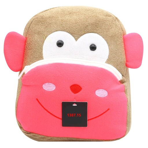 کوله پشتی 1387.15 مهدکودک بچگانه حیوانات میمون کودک کیف پسرانه دخترانه سیسمونی بچهگانه کیف لوازم کودک هدیه کادو کادویی