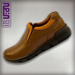 کفش مردانه طبی تمام چرم طبیعی تبریز مدل مودنا رنگ مشکی  و عسلی 