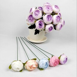 گل مصنوعی پیونی گل درشت با رنگبندی متنوع و زیبا در ارتفاع 50سانت(عالیجناب)