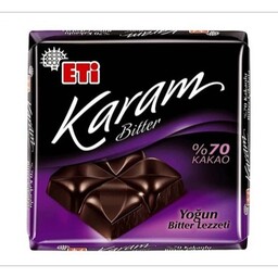 شکلات تلخ 70 درصد  60 گرم اتی کارام ETi karam