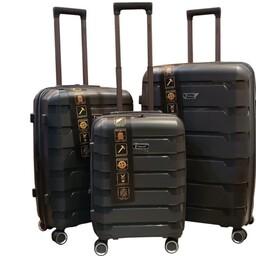 چمدان پیجون در سه سایز  زیپ دوبل  زیپ افزایش حجم  صددرصد نشکن چرخ دوبل  دسته استیل ضد اب 