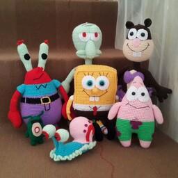 مجموعه کامل عروسک باب اسفنجی و دوستان 