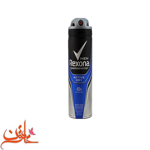 اسپری ضد تعریق مردانه رکسونا مدل Active Dry حجم 200 میلی لیتر