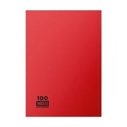 دفتر  ته چسب 100 برگ مدل موزی MOZI  رنگ قرمز 