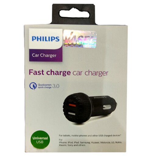 شارژر فندکی فیلیپس 18 وات مدل 4522 Philips DLP4522 Car Charger 