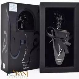 عطر اورجینال ماهر مشکی لطافه مردانه 100 میل  LATTAFA MAAHIR BLACK EDITION