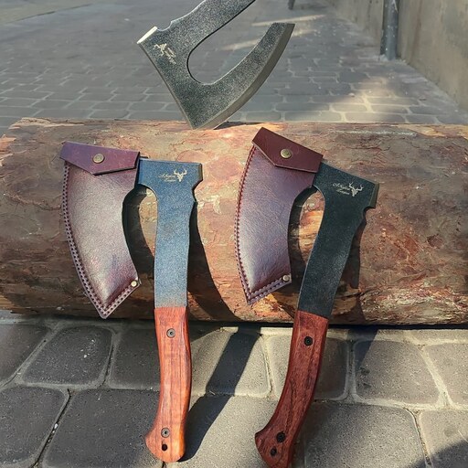 چاقوی یزدانی تبر وایکینگی سایز متوسط با غلاف مخصوص