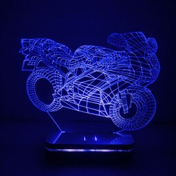 چراغ خواب طرح موتور سیکلت مدل هفت رنگ سان لیزر