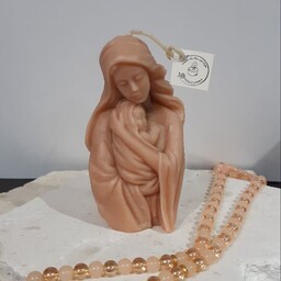 شمع دست ساز با طرح مریم مقدس یا آغوش مادر
