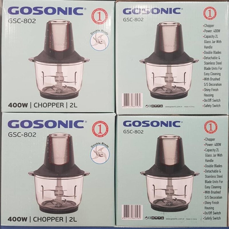 خردکن گوسونیک مدل GSC-802 با گارانتی می سرویس محصولی بسیار کاربردی در آشپزخانه شما