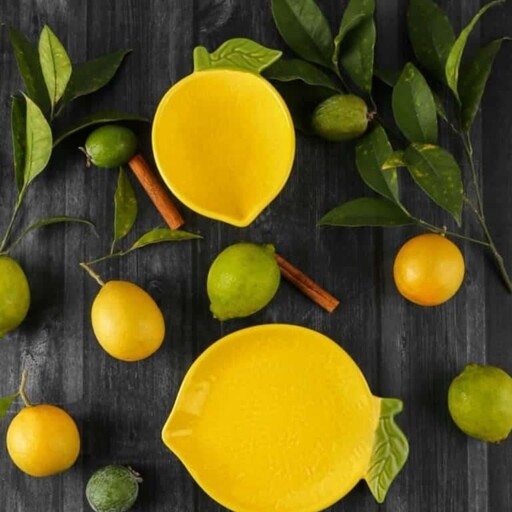 ظرف فانتزی میوه ای لیمو تخت