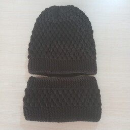 شال و کلاه  مدل رینگی و افتاده قلاب بافی مناسب زمستان در رنگ های مختلف قابل سفارش است