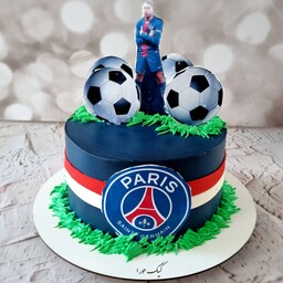 کیک تولد پسرانه پاریسن ژرمن با فیلینگ مخصوص ارسال پس کرایه 
