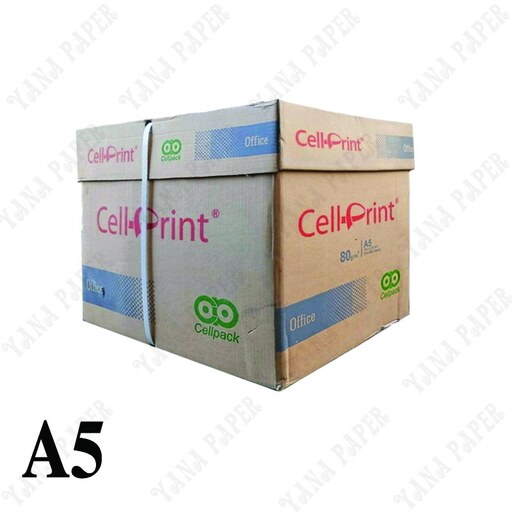 خرید و قیمت کاغذ A5 سل پرینت Cell Print یک کارتن 10 بسته ای 500 برگی 80 گرمی از غرفه یا نا 3257