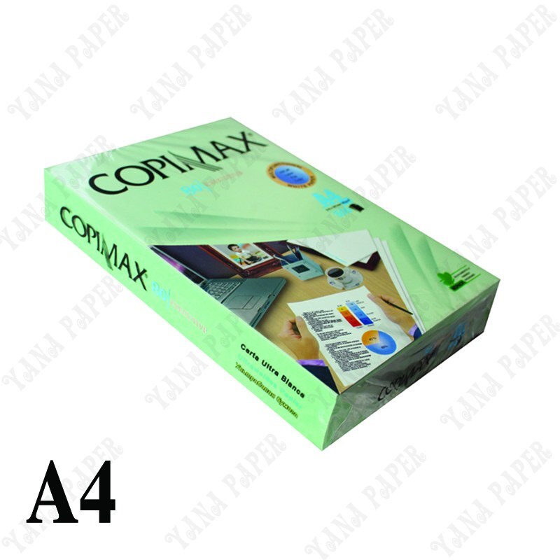 کاغذ A4 سبز روشن کپی مکس CopiMax - یک بسته 500 برگی