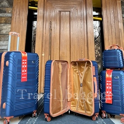 چمدان هاسونی سورمه ای سه تکه 