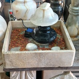 آبنما رومیزی مینیاتوری با سنگ طبیعی 