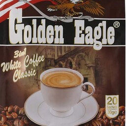 کافی میکس 3 در 1 گلدن ایگل golden eagle مدل white coffee classic پک 20 ساشه ای

