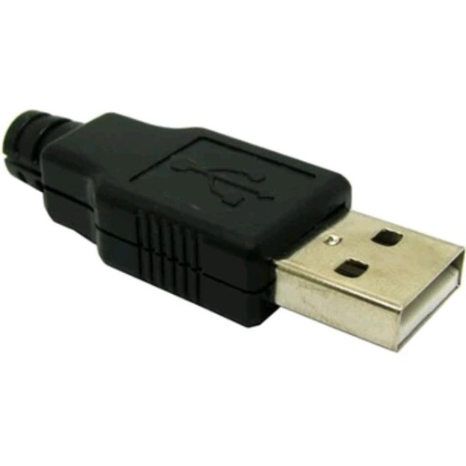 کانکتور USB نری کاور دار مشکی
 
