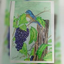 تابلو نقاشی پرنده