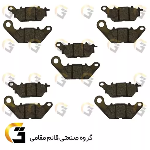 لنت دیسکی ترمز موتور سیکلت  کد 286  مناسب برای جلو وگو (ویگو) انژکتوری بسته 5 عددی WEGO