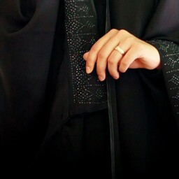 چادر عبایی بسیار زیبا نگین کاری شده در دو کیفیت جنس عالی