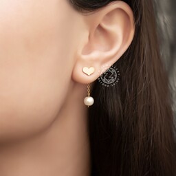 گوشواره های زنانه استیل آویز مروارید( رنگ ثابت و ضدحساسیت)