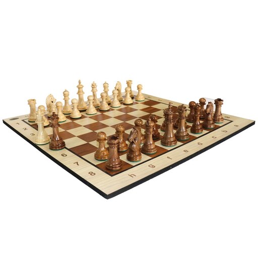 صفحه و مهره شطرنج مدل آمریکایی کد C