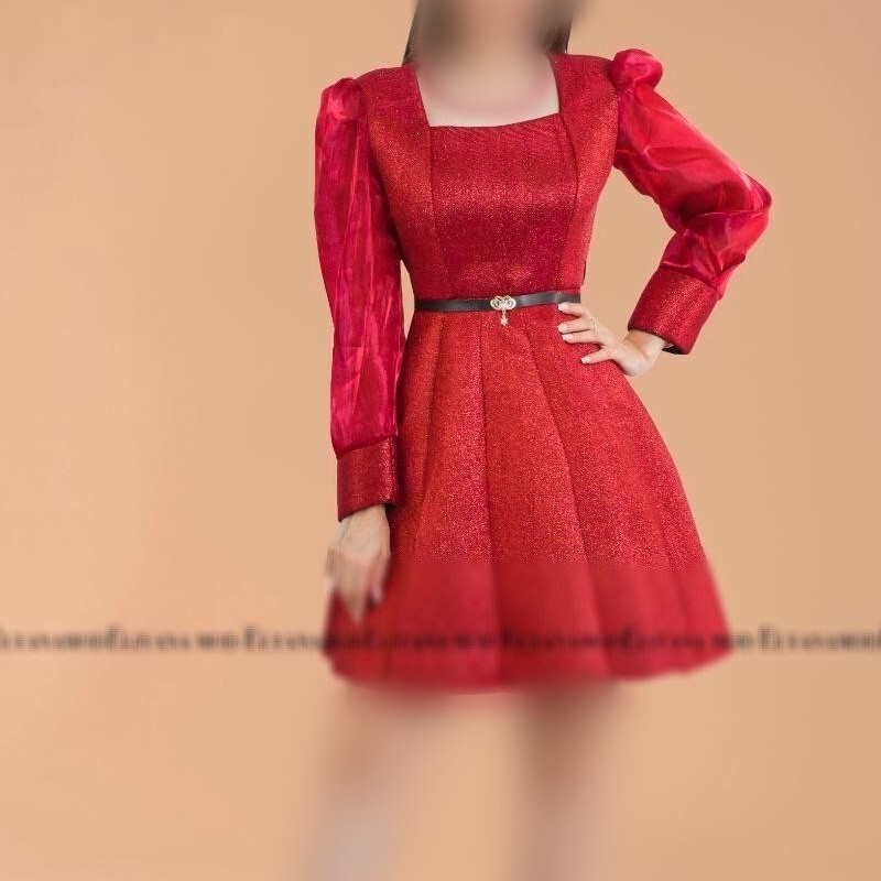 لباس مجلسی کوتاه عروسکی فرمالیته نامزدی عقد سایز 36 تا 44 مدل رژان لباس مجلسی دخترانه