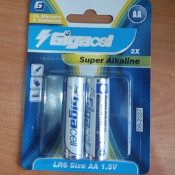 باتری قلمی سوپر آلکالاین گیگاسل 2 عددی Gigacell  AA