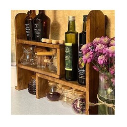 استند آشپزخانه رومیزی  چوب روس   قابل سفارش در ابعاد و رنگ های مختلف